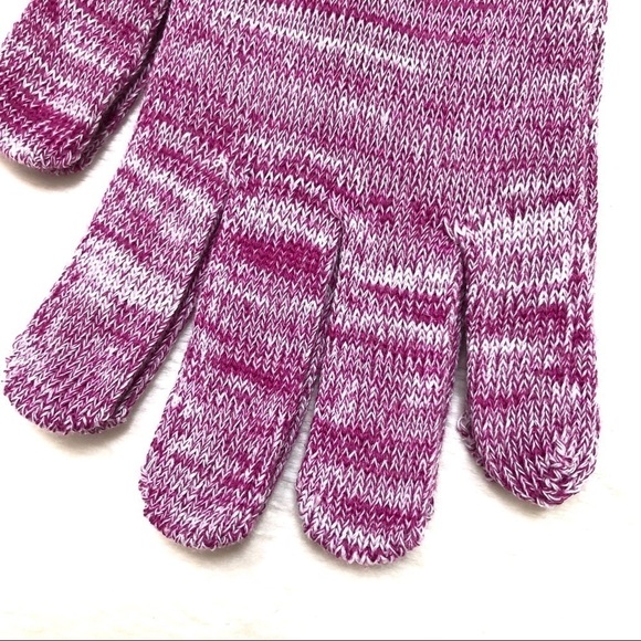 ⭐️ 5 for $25 Marled Pattern Knit MAMIA Ladies Poly Magic Gloves - Picture 3 of 7